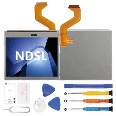 Immagine di per NDSL LCD Schermo Sostituzione Display Glass Pannello con Riparazione Strumenti (Superiore Schermo, senza Touch Screen)