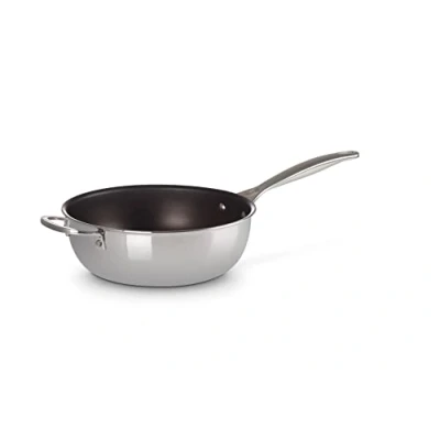 Immagine di Le Creuset Padella &quot;Dello Chef&quot; con maniglia e coperchio in acciaio inox, interno antiaderente, diameter 24 cm, 96601424001700