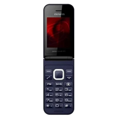 Immagine di trends4cents Aiwa FP 24DB BLAU Telefono cellulare per anziani, pieghevole, Dual SIM, display a colori, SOS, chiamata d&#039;emergenza, 32 MB ROM, RAM, GPRS, GSM