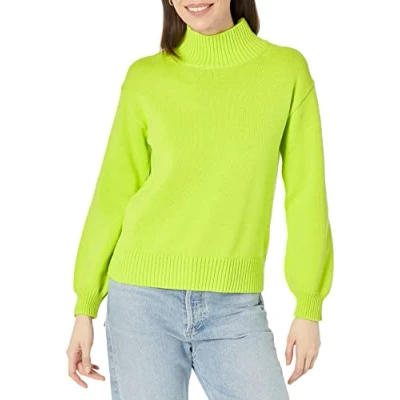 Immagine di Amazon Essentials Maglione in Cotone con Scollo a V (Disponibile Taglie Forti) Donna, Verde Lime, XXL