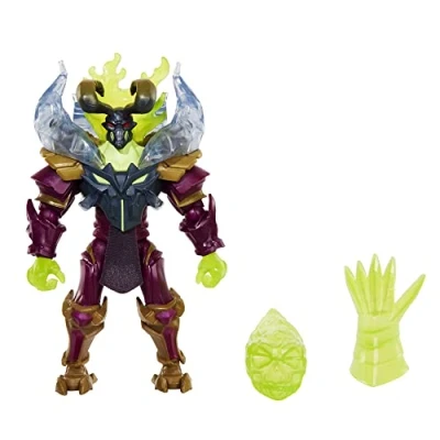 Immagine di Masters of the Universe, He Man and Skeletor Deluxe Action Figure con Potente Mossa d&#039;Attacco e Accessori, Giocattolo da Collezione MOTU per Bambini 4+ Anni, HDY38