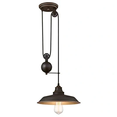 Immagine di Westinghouse Lighting 63632 Apparecchio di illuminazione a sospensione luce singola da interno, finitura in bronzo lucidato olio con punti brillanti
