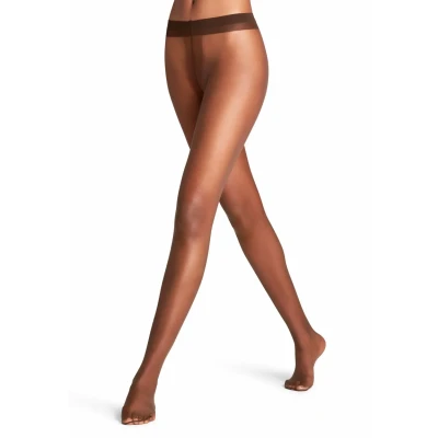 Immagine di FALKE Shelina 12 DEN W TI ultra trasparenti velati tinta unita 1 pezzo, Collant Donna, Marrone (Brenda 5179), M L