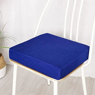 Immagine di Cuscino per Sedia in Memory Foam, Treers Cuscini Sedie Quadrati ? Supporto e Stabilità Perfetti Rivestimento Lavabile da Ufficio a rotelle (Blu Navy,40x40x5cm)