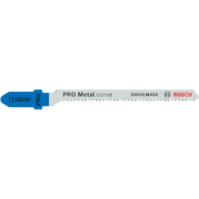 Immagine di Bosch Professional 2608655099 Lama per seghetto alternativo PRO Metal Curve T118EOF, 83 mm, 2 pz.