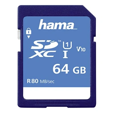 Immagine di Hama SDXC 64GB memory cards (Blue, Secure Digital Extended Capacity (SDXC), UHS I)