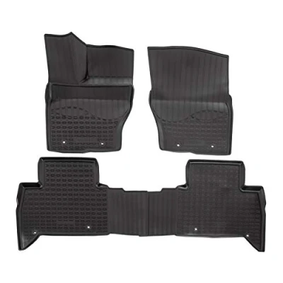 Immagine di NORM Liners 3D Tappeti Tappetini Auto In TPE Gomma Su Misura Per Discovery 5 V dal 2016, Kit di 4 Pezzi, Inodore, Nero, Antiscivolo