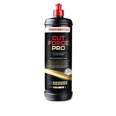 Immagine di Menzerna Cut Force Pro lucidante per auto, 1000 ml, 3 in 1, rimuovere i graffi, pasta abrasiva professionale One Step tutti tipi di vernici, la lucidatura della vernice