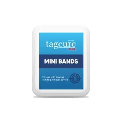 Immagine di Tagcure Plus Mini fascia per la rimozione delle etichette della pelle, confezione da 10 fasce (per Skintags 0,5 cm o più grandi)