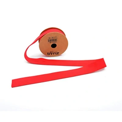 Immagine di Trimz TCRED255 Nastro sbieco in Policotone, Poliestere, Rosso, 5m reel
