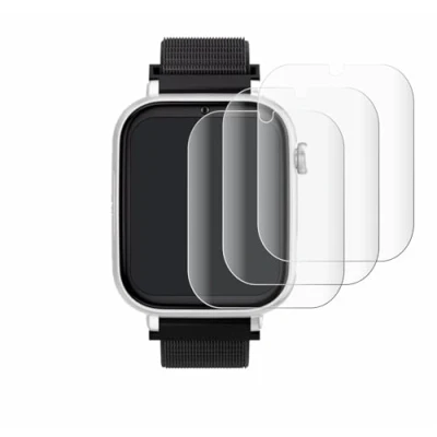 Immagine di savvies (4 Pezzi Full Screen Pellicola Protettiva per SaveFamily SaveWatch Plus Cover Copertura [Completa Trasparente, 3D Curved]