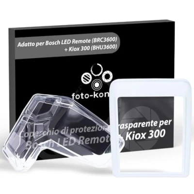 Immagine di foto kontor Custodie protettive Set da 2 compatibili con Bosch Kiox 300 (BHU3600) e LED Remote (BRC3600) Custodia Trasparente per Display unità di Controllo Biciclette elettriche