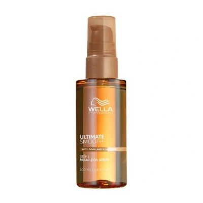 Immagine di Wella Professionals Ultimate Smooth Miracle Oil Serum Olio Capelli con Squalano e Omega 9 Anticrespo per Secchi, Opachi Crespi (30ml)