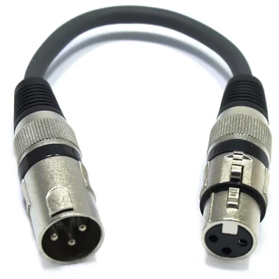Immagine di VITALCO Cavo microfonico XLR maschio a femmina 15 cm Adpter da 3 pin