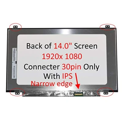 Immagine di N140HCA EAC Schermo da 14&quot; a 30 pin Narrow Bazel Matte LCD di ricambio (IPS) per NV140FHM N62