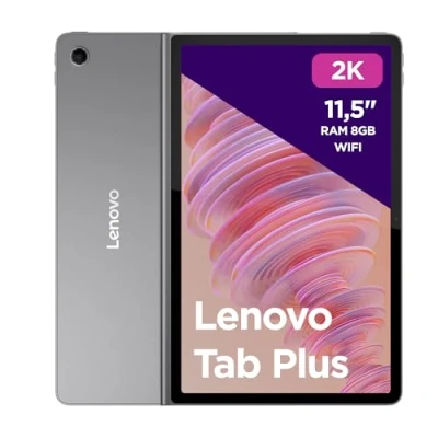 Immagine di Lenovo Tab Plus, Display 2K da 11.5&quot; (Processore MediaTek Helio G99, RAM 8GB, Memoria 128GB, WiFi, Tablet Android 13) Luna Grey, Esclusiva Amazon
