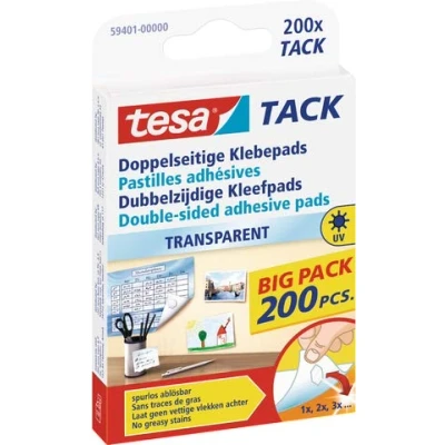 Immagine di tesa TACK Tappetini adesivi a due lati Trasparente Contenuto: 200 pz.