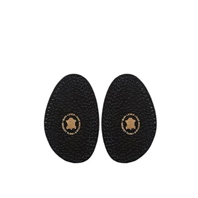 Immagine di Kaps Mezze solette Halfix Comoda Pelle Marrone Chiaro e Lattice Cuscinetti per i Piedi, Previene Sfregamenti, Vesciche Bruciori Beige Nero (39 40 EUR Nero)