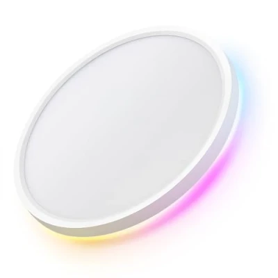 Immagine di LuminexDesigns Plafoniera LED Smart Dimmerabile 24W con Telecomando e Controllo WiFi Lampada da Soffitto Ultra Sottile Retroilluminazione RGB, Alexa Google Assistant, per Soggiorno Camera