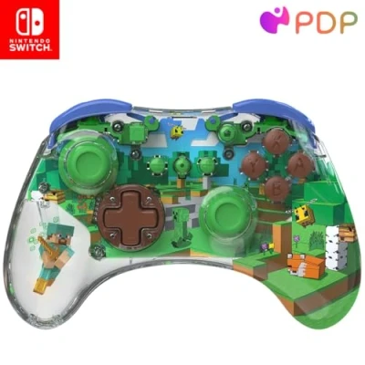 Immagine di PDP Nintendo Switch REALMz Wireless Controller MINECRAFT FOREST