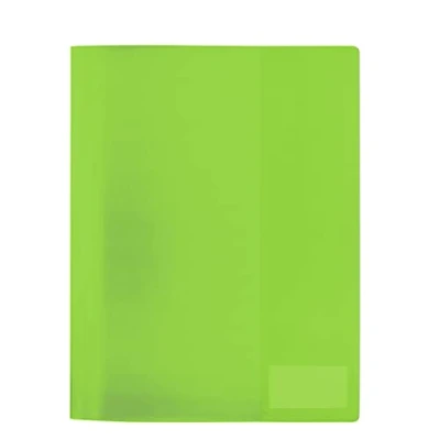 Immagine di HERMA 19494 Cartella portadocumenti, formato A4, trasparente, in plastica resistente e lavabile, con etichetta, 3 cartelle trasparenti pellicola di polipropilene, colore: verde