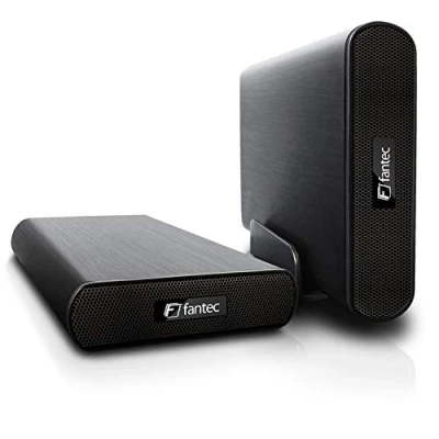 Immagine di Fantec DB AluAir U2e HDD enclosure 3.5&quot; Black Storage Drive Enclosures (3.5&quot;, Serial ATA, Micro USB, enclosure, Black, Aluminium)