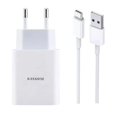 Immagine di ZLONXUN Caricabatterie Caricatore rapido per Huawei P30 P20 Lite PRO P9 P10 Plus, Mate 20 10, Honor 50/X8/20 Lite/Veiw 20, e Cavi USB C 1.5 M