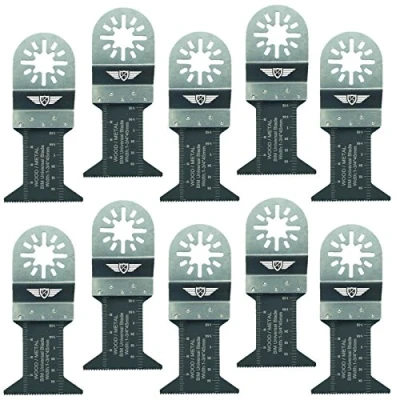 Immagine di 10 x 44 mm TopsTools UN44B_10 Lame da taglio per metalli compatibili con Bosch Fein (non StarLock) Makita Milwaukee Einhell Ergotools Hitachi Parkside Ryobi Worx Workzone Accessori multifunzione
