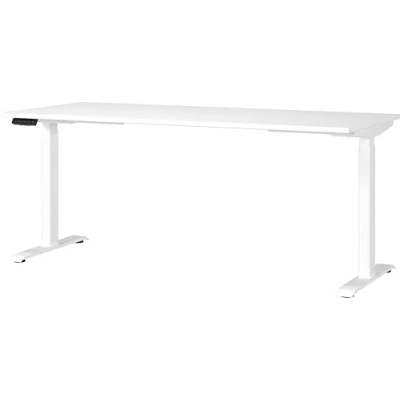 Immagine di Germania Scrivania 7909 84, in bianco, regolabile altezza, 180 x 120 80 cm (LxAxP)