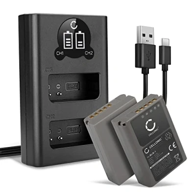 Immagine di CELLONIC 2X Batteria BLN 1 Compatibile con Olympus OMD EM1, EM5 Mark 2, Pen EP5, BCN1, BLN1 1140mAh 7.4V + Caricabatterie Doppio
