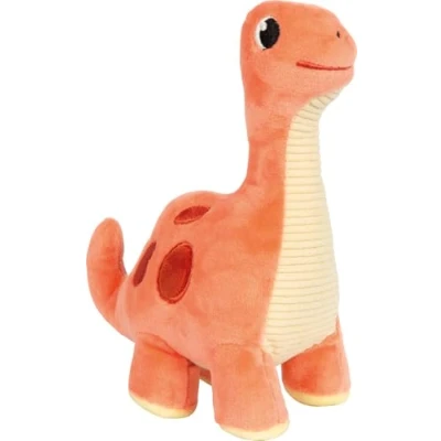 Immagine di Small Foot Dinosauro Rosso Dino, 19 cm, Tessuto a Coste, Stoffa Come ausilio per la Nanna, Animale di Peluche Bebè e Bambini Piccoli, 12685, Colore Coloured