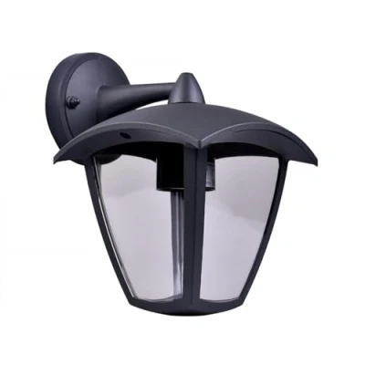 Immagine di LAMPADA DA PARETE ATTACCO LAMPADINE E27 PER ESTERNO IP44 APPLIQUE GRIGIO ANTRACITE MURO IN ALLUMINIO E PVC IDEALE GIARDINI TERRAZZI INGRESSI PORTICI PATIO (Lanterna)