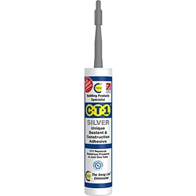 Immagine di CT1 sigillante e adesivo da costruzione unico, 290 ml, tutti i colori, CT1SILVER 0 wattsW