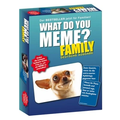 Immagine di HUCH! 882592 What DO You Meme? Family Edizione Tedesca Gioco di Famiglia per Feste 3 20 Giocatori a Partire dagli 8 Anni con Molti Nuovi Meme Un Divertimento Ancora più