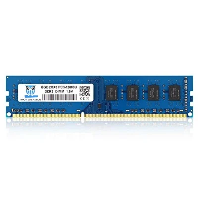 Immagine di PC3 12800U 8GB DDR3 1600MHz UDIMM RAM, 2Rx8 CL11 1.5V 240 Pin Non ECC Memoria Desktop