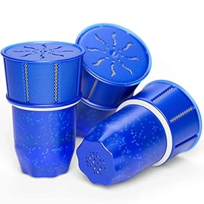 Immagine di Ecode® Cartuccia filtro per acqua, confezione da 3 filtri dispositivo Fresh Filter Tower, riduce PFAS, calcare, cloro, alcune impurità e metalli indicatore temporale