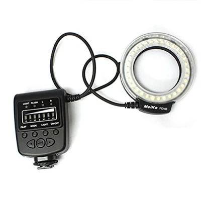 Immagine di Meike LED Macro Anello Flash Light FC 100 per Canon Nikon Pentax Olympus DSLR Camera Camcorder con anelli adattatori