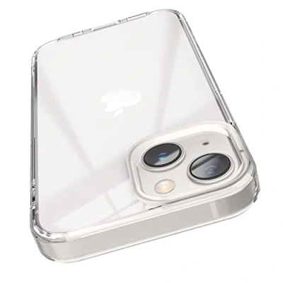 Immagine di elago Cover Trasparente Ibrida Clear Custodia Compatibile con iPhone 13 Case (6.1&quot;) Tecnologia PC + TPU, Ingiallimento Ridotto, Protezione Completa del Corpo (Trasparente)