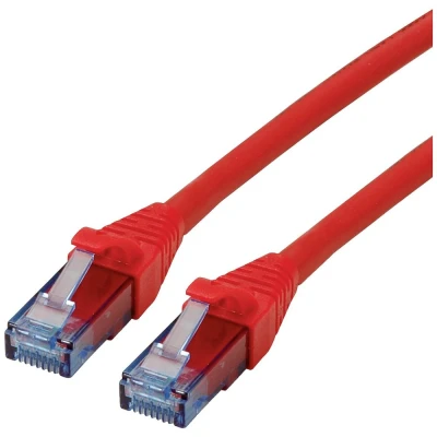 Immagine di Roline 21.15.2716 RJ45 cavo di rete, patch CAT 6A U/UTP 7.50 m Rosso (chiaro) non schermato, Privo alogeni, Ritardante fiamma 1 pz.