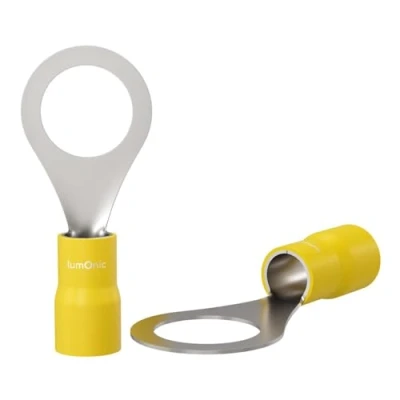 Immagine di Lumonic 25x capocorda ad anello M10 parzialmente isolato 4 6mm² I giallo set di capocorda, M10,