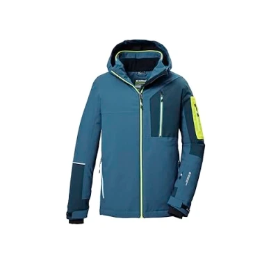 Immagine di killtec Bambini e ragazzi Giacca da sci/giacca funzionale con cappuccio paraneve KSW 391 BYS SKI JCKT, ocean, 128, 42100 000