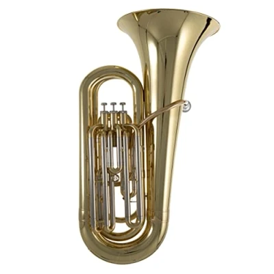 Immagine di Roy Benson BBb Tuba TB 301 (tuba professionale, con leadpipe in ottone dorato, valvole acciaio inossidabile, pratica custodia a forma di rullo, perfetta qualità del suono e design eccezionale)