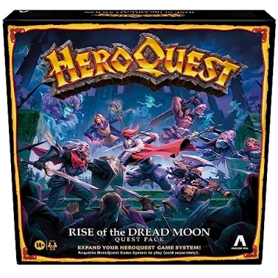 Immagine di Avalon Hill HeroQuest Rise of the Dread Moon Quest Pack, richiede il sistema di gioco per giocare, giochi ruolo, medio 14+ anni