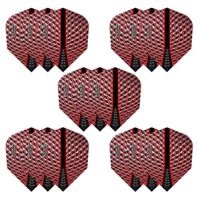 Immagine di Harrows Silika alette per freccette n. 6, 5 set di (15 in totale), 100 micron, extra resistenti, realizzate nel Regno Unito, accessori professionali