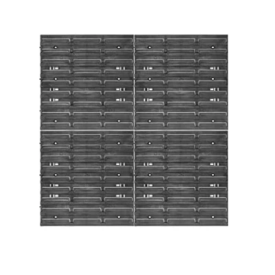 Immagine di KADAX parete degli attrezzi, sistema di stoccaggio in plastica PP, scaffalatura da diverse dimensioni, mensola officina con cassette e supporti per attrezzi (78 x 78 cm)