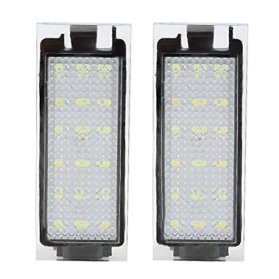 Immagine di Kuuleyn Lampada per targa, 2 pezzi luce targa a LED auto adatta Renault/Twingo/Clio/Megane/Lagane
