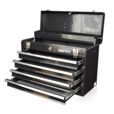 Immagine di US PRO TOOLS Cassetta portautensili con 4 cassetti, portatile, colore: Nero lucido