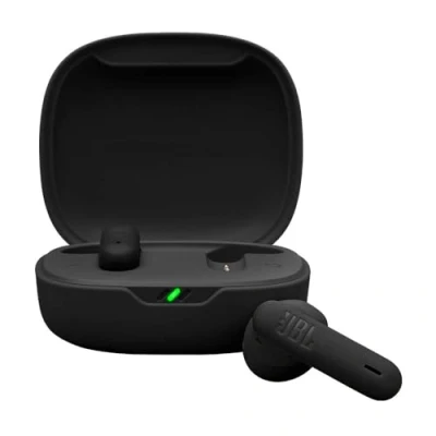 Immagine di JBL Wave Flex 2 Auricolari Bluetooth True Wireless con 40 Ore di Autonomia, Pure Bass, Smart Ambient, Resistenti ad Acqua e Polvere IP54, Connessione Multipoint, Design Aperto a Stick, Nero
