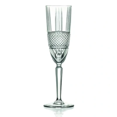 Immagine di RCR 26968020006 Set di 6 calici da champagne 185 ml, in cristallo, perfetti per compleanni, eventi e feste