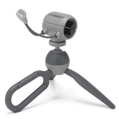 Immagine di JOBY HandyPod Clip Treppiede Mini con Moschettone e Clamp per Smartphone, Smartphone iPhone, Galaxy, Pixel, Fotocamera Compatta SONY ZV 1 II, Colore Grigio (JB01839 BWW)
